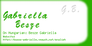 gabriella besze business card